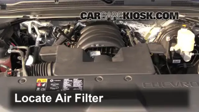 2015 Chevrolet Suburban LT 5.3L V8 FlexFuel Filtre à air (moteur) Changement